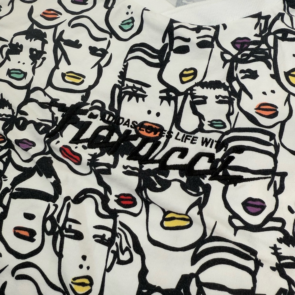 Adidas Originals x Fiorucci collab pop art faces T shirt - Picture 4 of 7